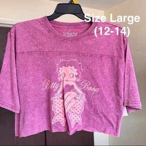 Betty Boop Women's Graphic Skimmer Tee,